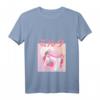 Lustiges Retro 90s Kawaii Erdbeermilch Shake T-Shirt für Damen mit V-Ausschnitt – Perfekt für Manga, Anime, Cosplay & Otaku-Fans