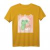Cottagecore Ästhetik Kawaii Frosch T-Shirt mit Pilz und Erdbeermilch - Süßer Natur- und Tierfreund Look im Retro-Stil