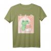 Cottagecore Ästhetik Kawaii Frosch T-Shirt mit Pilz und Erdbeermilch - Süßer Natur- und Tierfreund Look im Retro-Stil