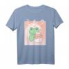 Cottagecore Ästhetik Kawaii Frosch T-Shirt mit Pilz und Erdbeermilch - Süßer Natur- und Tierfreund Look im Retro-Stil