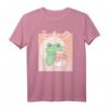 Cottagecore Ästhetik Kawaii Frosch T-Shirt mit Pilz und Erdbeermilch - Süßer Natur- und Tierfreund Look im Retro-Stil