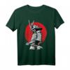 Japanisches Samurai Krieger Retro T-Shirt mit Bushido Kanji & Schwert - Perfekt für Kampfkünstler, Dojo & Japan-Fans