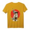 Japanisches Samurai Krieger Retro T-Shirt mit Bushido Kanji & Schwert - Perfekt für Kampfkünstler, Dojo & Japan-Fans