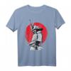 Japanisches Samurai Krieger Retro T-Shirt mit Bushido Kanji & Schwert - Perfekt für Kampfkünstler, Dojo & Japan-Fans