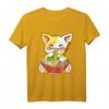 Kawaii Katze Neko Ramen T-Shirt – Süßes Japanisches Anime Design mit Nudelmotiv, lustiges und originelles Tier-Shirt
