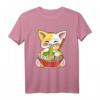 Kawaii Katze Neko Ramen T-Shirt – Süßes Japanisches Anime Design mit Nudelmotiv, lustiges und originelles Tier-Shirt