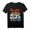 The Great Wave Ramen Japanisches Nudeln T-Shirt – Anime, Manga & Japan Kultur Fan Geschenk