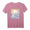 Große Welle Ozean Japanisch T-Shirt – Perfektes Geschenk für Japan-Fans, Geburtstag & Weihnachten