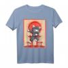 Kawaii Japanische Anime Ninja Katze T-Shirt – Niedliches Manga Design für Otaku, Katzenliebhaber & Anime-Fans