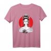 Japan Geisha T-Shirt mit roter Sonne – Perfektes Geschenk für Japan- und Anime-Fans