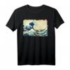 Berühmtes Hokusai Große Welle Japanische Kunst T-Shirt - Klassisch geschnitten, doppelt genähter Saum