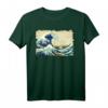 Berühmtes Hokusai Große Welle Japanische Kunst T-Shirt - Klassisch geschnitten, doppelt genähter Saum