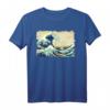 Berühmtes Hokusai Große Welle Japanische Kunst T-Shirt - Klassisch geschnitten, doppelt genähter Saum