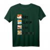 Lustiges Katze Neko Sushi Eat Sleep Cat Repeat Japanisches Kawaii T-Shirt – Perfektes Geschenk für Anime-, Katzen- und Sushi-Liebhaber