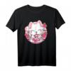 Süße Japanische Anime Kawaii Erdbeermilch Katze Manga Otaku T-Shirt für Katzen- und Anime-Fans