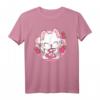 Süße Japanische Anime Kawaii Erdbeermilch Katze Manga Otaku T-Shirt für Katzen- und Anime-Fans