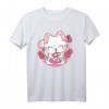 Süße Japanische Anime Kawaii Erdbeermilch Katze Manga Otaku T-Shirt für Katzen- und Anime-Fans