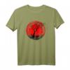 Kirschbaum auf roter Sonne - Japanischer Look - Bonsaibaum T-Shirt für Japanreise, Themenabende und japanische Kultur