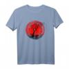 Kirschbaum auf roter Sonne - Japanischer Look - Bonsaibaum T-Shirt für Japanreise, Themenabende und japanische Kultur