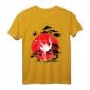 Japanischer Kraniche und Rote Sonne T-Shirt – Traditionelles japanisches Design, Kunst und Natur Motiv, Perfekt als Geschenk für Kunst- und Kulturbegeisterte