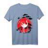 Japanischer Kraniche und Rote Sonne T-Shirt – Traditionelles japanisches Design, Kunst und Natur Motiv, Perfekt als Geschenk für Kunst- und Kulturbegeisterte
