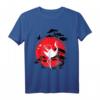 Japanischer Kraniche und Rote Sonne T-Shirt – Traditionelles japanisches Design, Kunst und Natur Motiv, Perfekt als Geschenk für Kunst- und Kulturbegeisterte