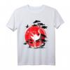 Japanischer Kraniche und Rote Sonne T-Shirt – Traditionelles japanisches Design, Kunst und Natur Motiv, Perfekt als Geschenk für Kunst- und Kulturbegeisterte