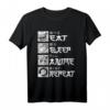 Eat Sleep Anime Repeat - Kawaii Japanisches Anime T-Shirt für Otaku, Manga & Harajuku Fans