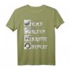 Eat Sleep Anime Repeat - Kawaii Japanisches Anime T-Shirt für Otaku, Manga & Harajuku Fans