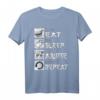 Eat Sleep Anime Repeat - Kawaii Japanisches Anime T-Shirt für Otaku, Manga & Harajuku Fans