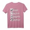 Eat Sleep Anime Repeat - Kawaii Japanisches Anime T-Shirt für Otaku, Manga & Harajuku Fans
