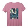 Futuristisches Vaporwave T-Shirt im ästhetischen japanischen Streetwear-Stil - Retro-Futurismus, Glitch Art & Otaku Mode