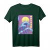 Die große Welle vor Kanagawa Retro Sonnenuntergang Japanisch T-Shirt – Ukiyo-e Kunst, Mount Fuji & Kanagawa Design für Japan-Liebhaber