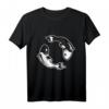 HapKitten Koi Ying Yang T-Shirt – Japanisches Fisch-Design für Männer & Frauen, Perfekt für Japan- und Koi-Fans als Geschenk