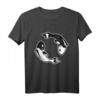 HapKitten Koi Ying Yang T-Shirt – Japanisches Fisch-Design für Männer & Frauen, Perfekt für Japan- und Koi-Fans als Geschenk