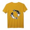 HapKitten Koi Ying Yang T-Shirt – Japanisches Fisch-Design für Männer & Frauen, Perfekt für Japan- und Koi-Fans als Geschenk
