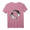 HapKitten Koi Ying Yang T-Shirt – Japanisches Fisch-Design für Männer & Frauen, Perfekt für Japan- und Koi-Fans als Geschenk