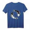 HapKitten Koi Ying Yang T-Shirt – Japanisches Fisch-Design für Männer & Frauen, Perfekt für Japan- und Koi-Fans als Geschenk