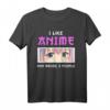Anime T-Shirt mit Manga-Illustration – Niedliches Mädchen mit bunten Augen, perfekt für Otaku, Kawaii & Waifu Fans, ideal als Geschenk