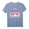 Anime T-Shirt mit Manga-Illustration – Niedliches Mädchen mit bunten Augen, perfekt für Otaku, Kawaii & Waifu Fans, ideal als Geschenk