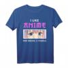 Anime T-Shirt mit Manga-Illustration – Niedliches Mädchen mit bunten Augen, perfekt für Otaku, Kawaii & Waifu Fans, ideal als Geschenk