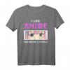 Anime T-Shirt mit Manga-Illustration – Niedliches Mädchen mit bunten Augen, perfekt für Otaku, Kawaii & Waifu Fans, ideal als Geschenk