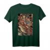Japanisches Retro-Kunstwerk Samurai reitet riesige Kröte - Vintage-Kunst T-Shirt für Anime-, Manga- und Kunstfans