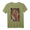 Japanisches Retro-Kunstwerk Samurai reitet riesige Kröte - Vintage-Kunst T-Shirt für Anime-, Manga- und Kunstfans
