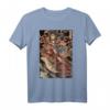Japanisches Retro-Kunstwerk Samurai reitet riesige Kröte - Vintage-Kunst T-Shirt für Anime-, Manga- und Kunstfans