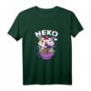 Kawaii Anime Ramen Katze T-Shirt – Niedliches japanisches Kätzchen-Shirt, Perfekt als Geschenk für Anime-, Katzen- und Japan-Fans