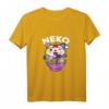 Kawaii Anime Ramen Katze T-Shirt – Niedliches japanisches Kätzchen-Shirt, Perfekt als Geschenk für Anime-, Katzen- und Japan-Fans