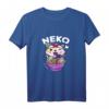 Kawaii Anime Ramen Katze T-Shirt – Niedliches japanisches Kätzchen-Shirt, Perfekt als Geschenk für Anime-, Katzen- und Japan-Fans