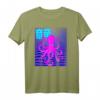 Vaporwave Anime Japanischer ästhetischer Oktopus T-Shirt – Retro 90er Design für Meeresmonster- und Kunstfans