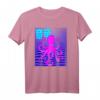 Vaporwave Anime Japanischer ästhetischer Oktopus T-Shirt – Retro 90er Design für Meeresmonster- und Kunstfans